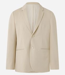 Blazer em Poliviscose com Textura Piquet