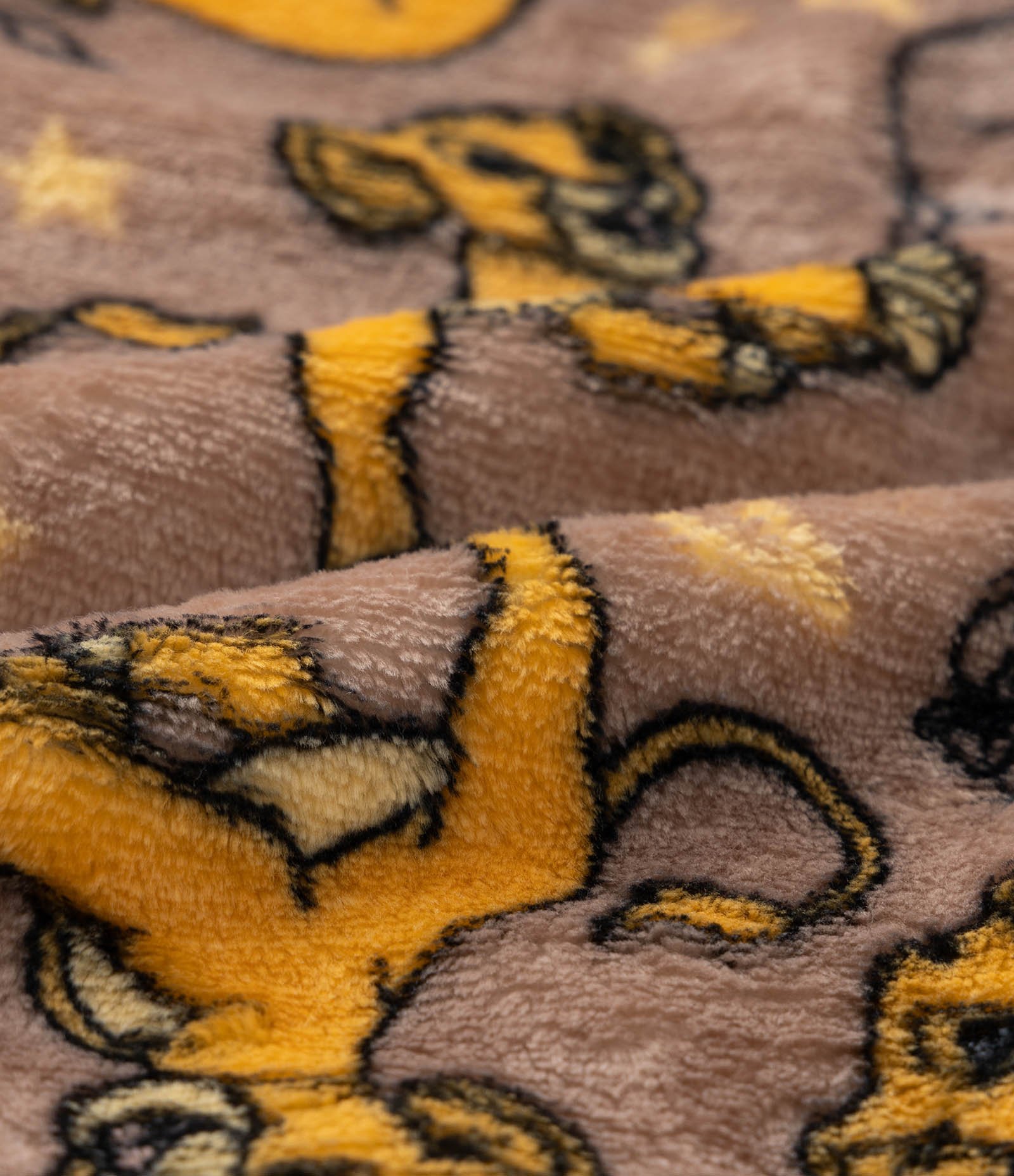 Pijama Infantil em Fleece com Bordado Simba - Tam  1 a 4 Anos Amarelo/Marrom 4