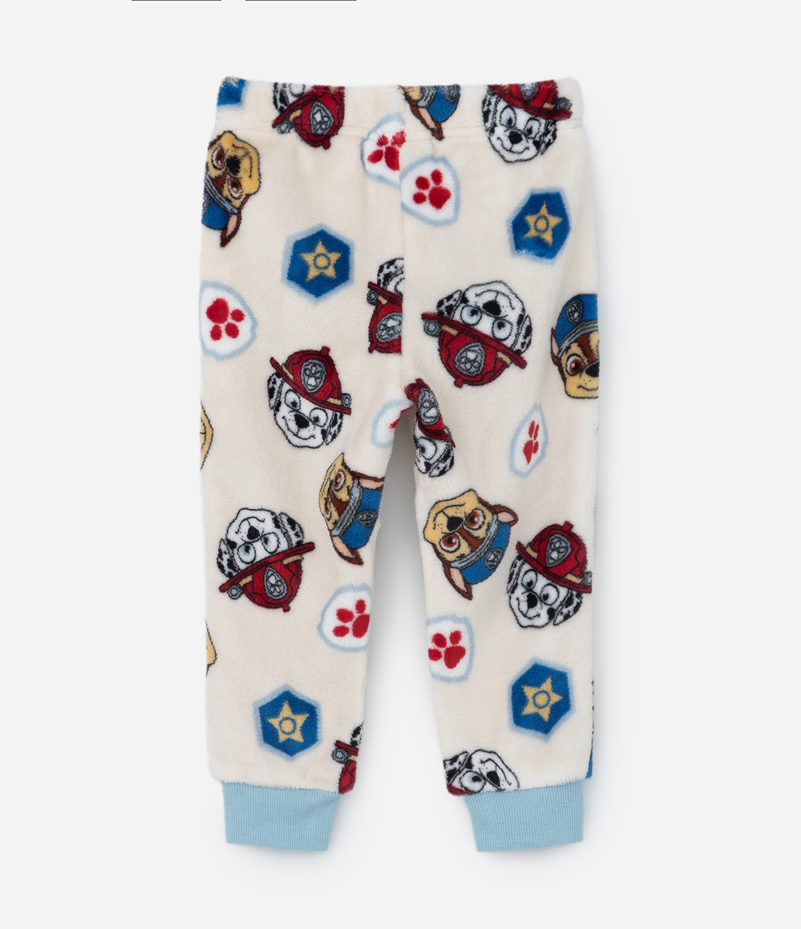 Pijama Infantil em Fleece com Bordado Patrulha Canina - Tam 1 a 4 Anos Bege/Azul 9
