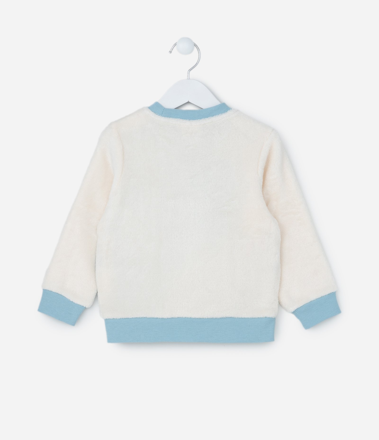 Pijama Infantil em Fleece com Bordado Patrulha Canina - Tam 1 a 4 Anos Bege/Azul 3