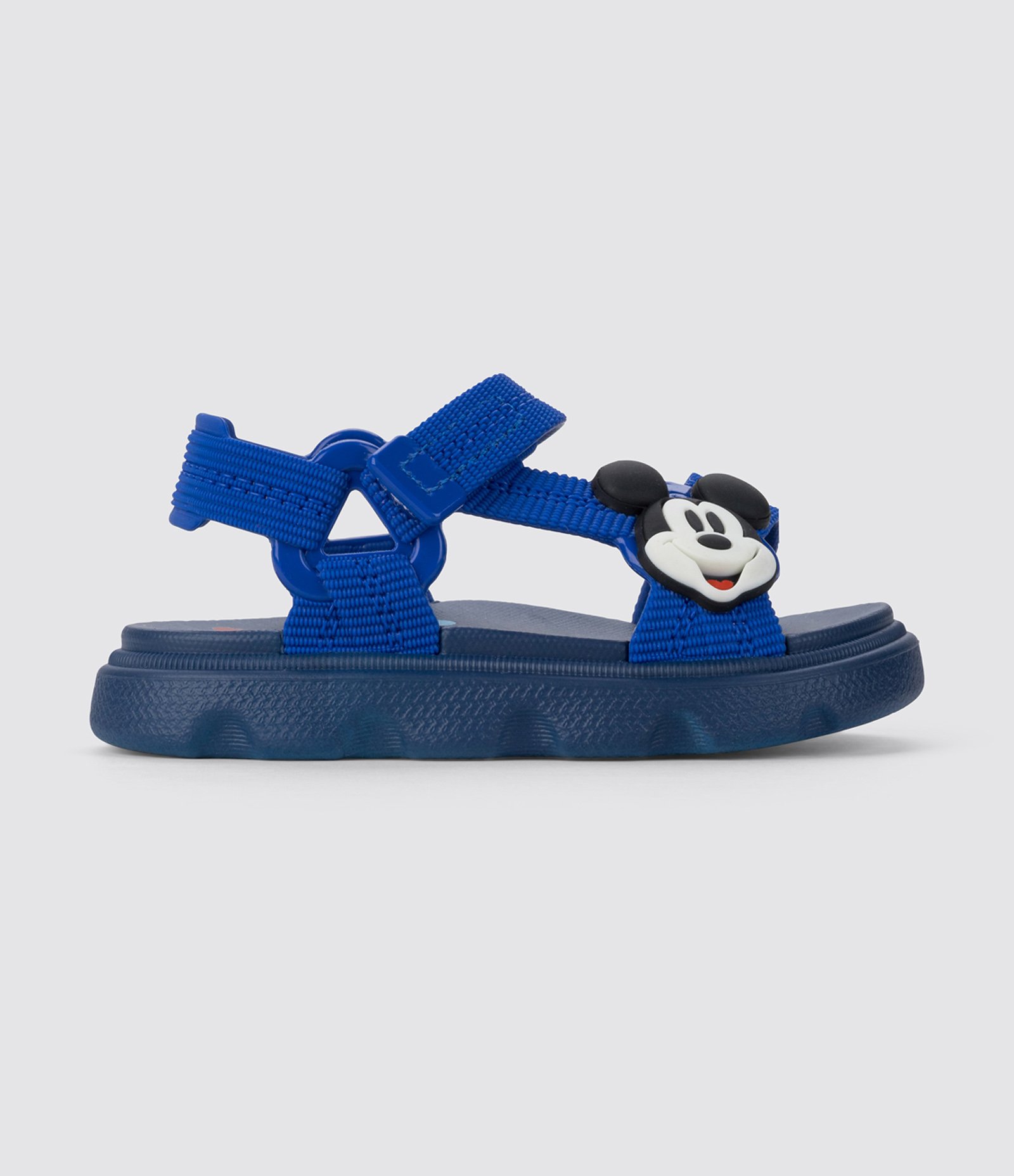 Sandália Infantil com Velcro e Patch do Mickey - Tam 17 a 27 Azul 3