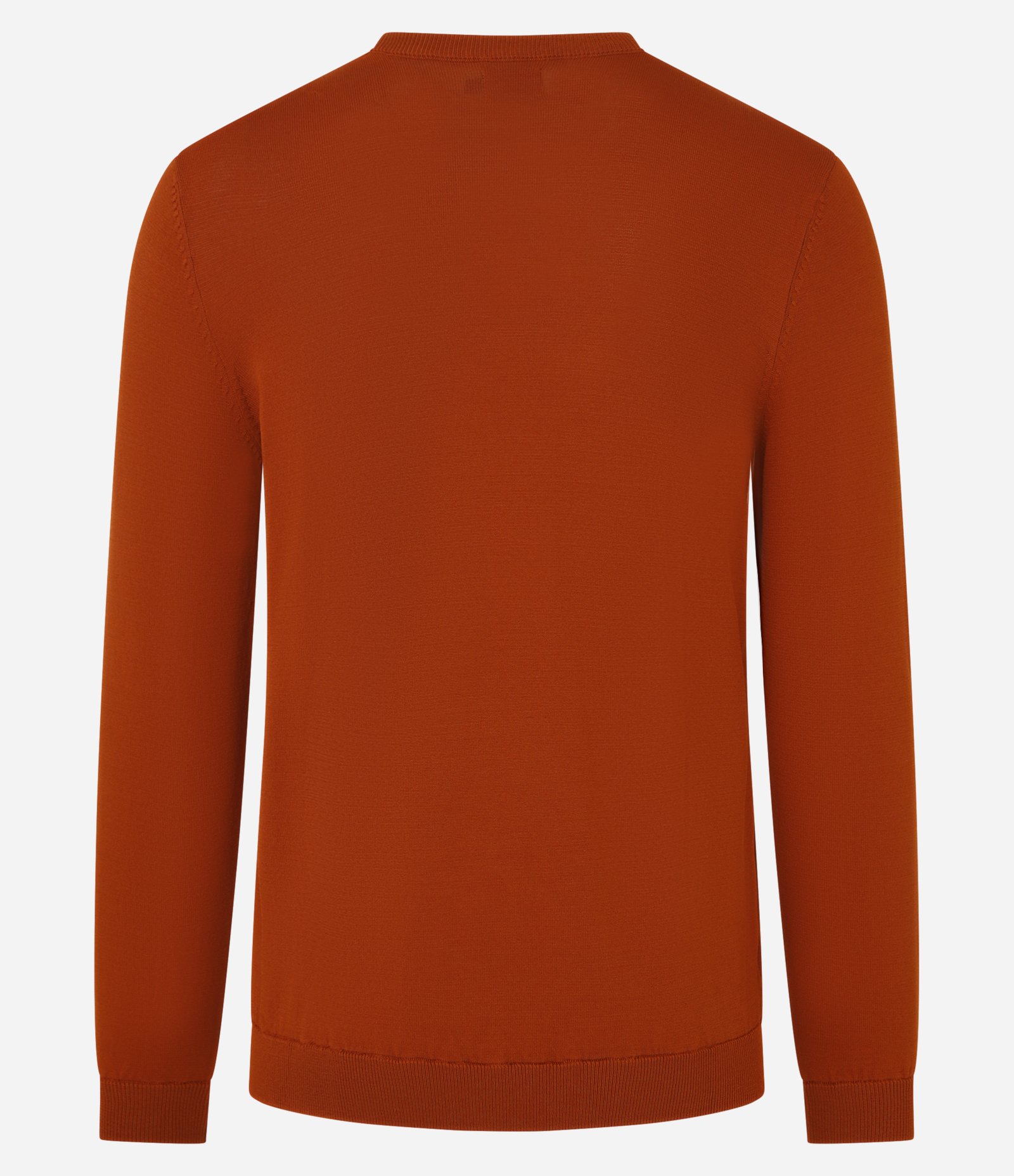 Suéter Básico em Viscose com Gola Redonda Laranja 7