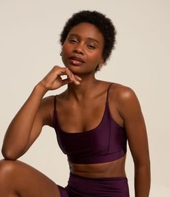 Top Esportivo sem Bojo em Poliamida com Alcinhas Finas