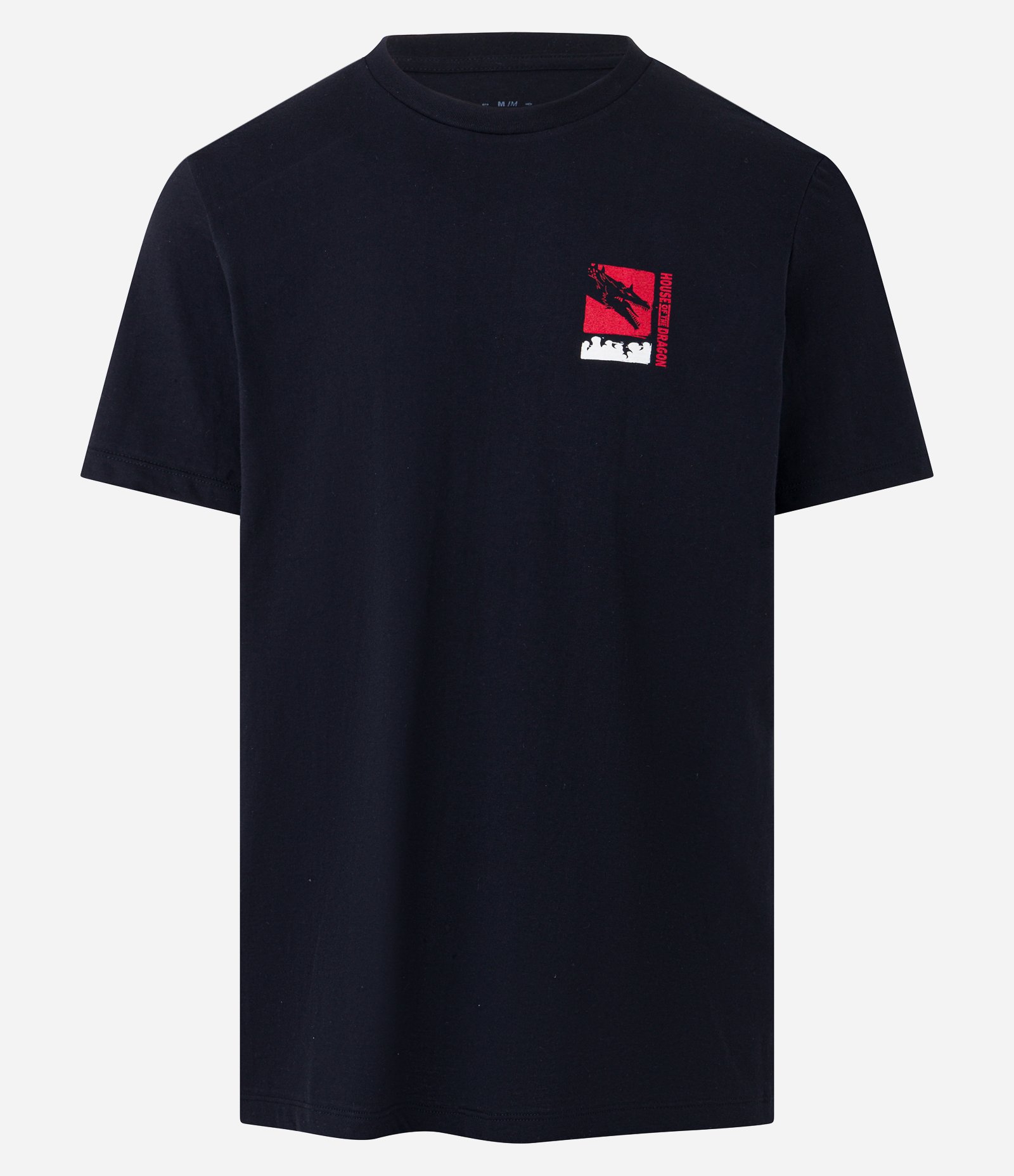 Camiseta Comfort em Algodão com Estampa House of Dragon Preto 4
