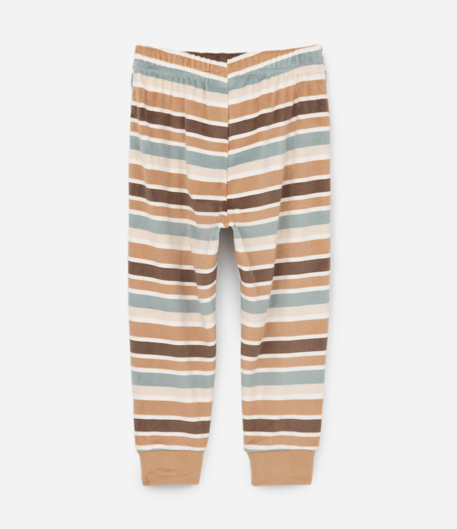 Pijama Infantil em Plush com Estampa Dragão - Tam 2 a 4 Anos Marrom/Bege 9