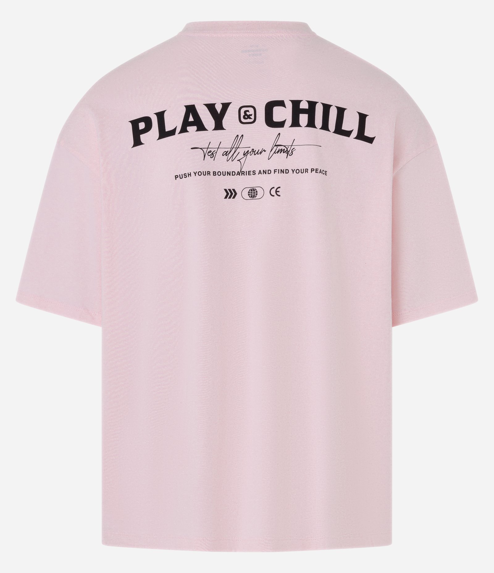 Camiseta Overboxy em Malhão com Estampa Lettering Rosa 5