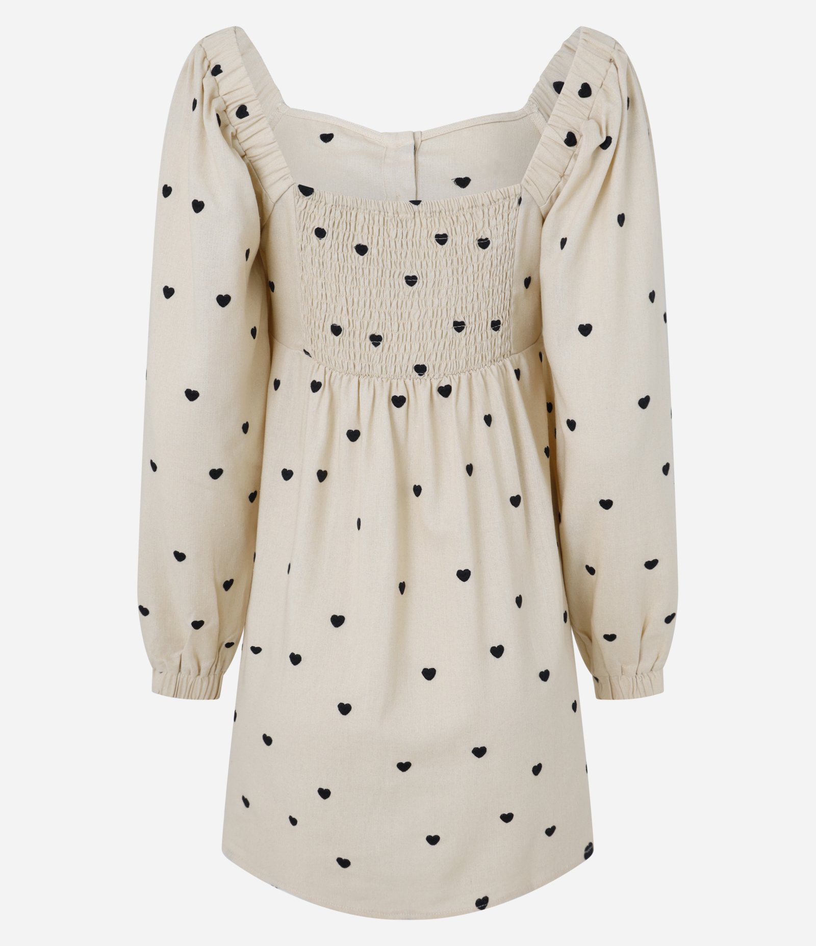 Vestido Curto em Viscose com Abotoamento Frontal Bege 7