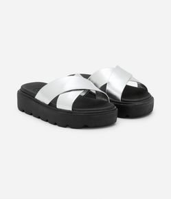 Sandália Flatform Infantil com Tiras Cruzadas - Tam 26 ao 36