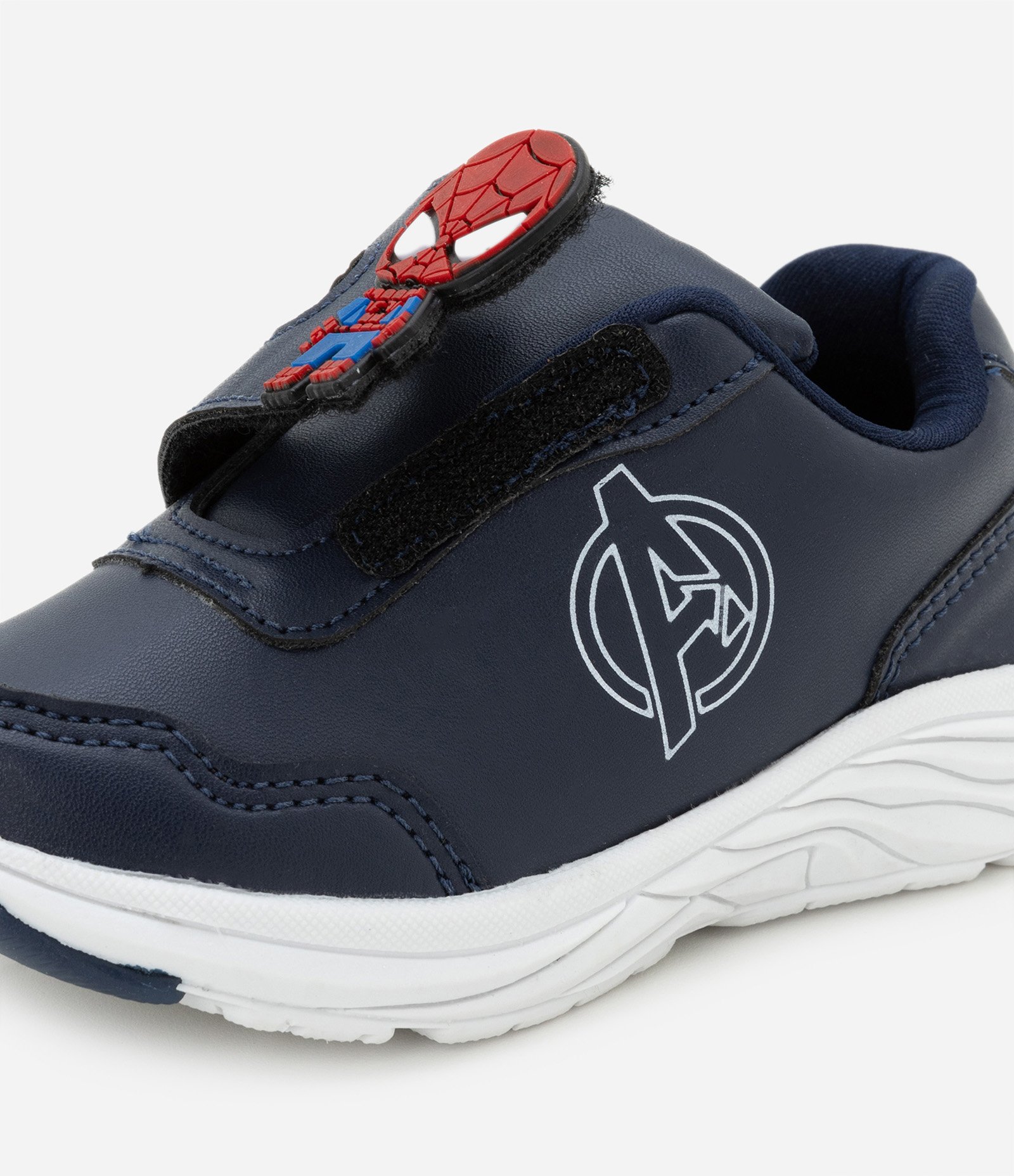 Tênis Infantil com Velcro e Patch dos Avengers - Tam 20 a 27 Azul 3
