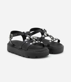 Sandália Flatform Infantil com Brilhos Molekinha - 26 a 36