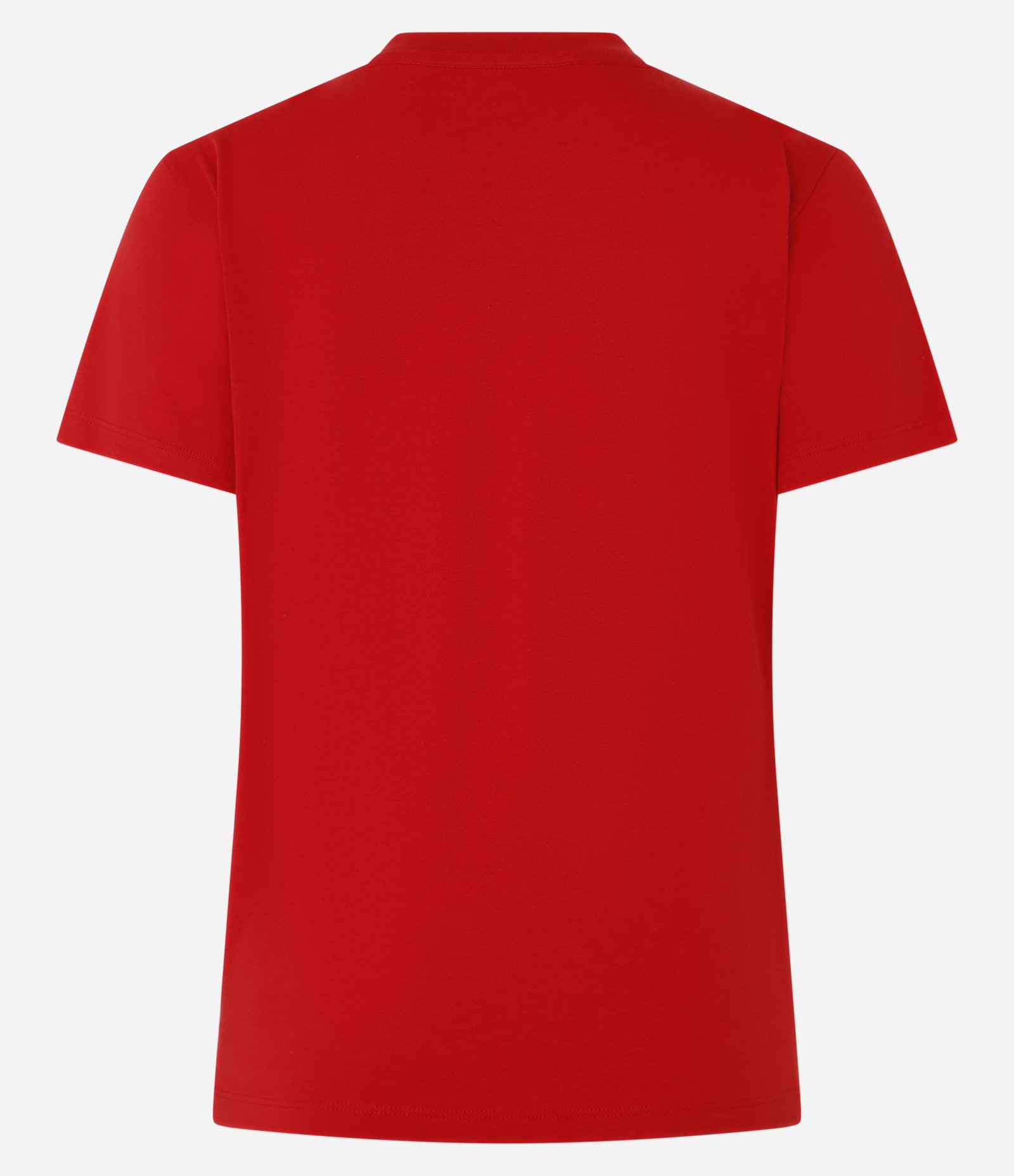 Camiseta Básica em Algodão com Manga Curta Vermelho 6