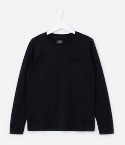 Camiseta Infantil Básica com Bolsinho - Tam 5 a 14 Anos