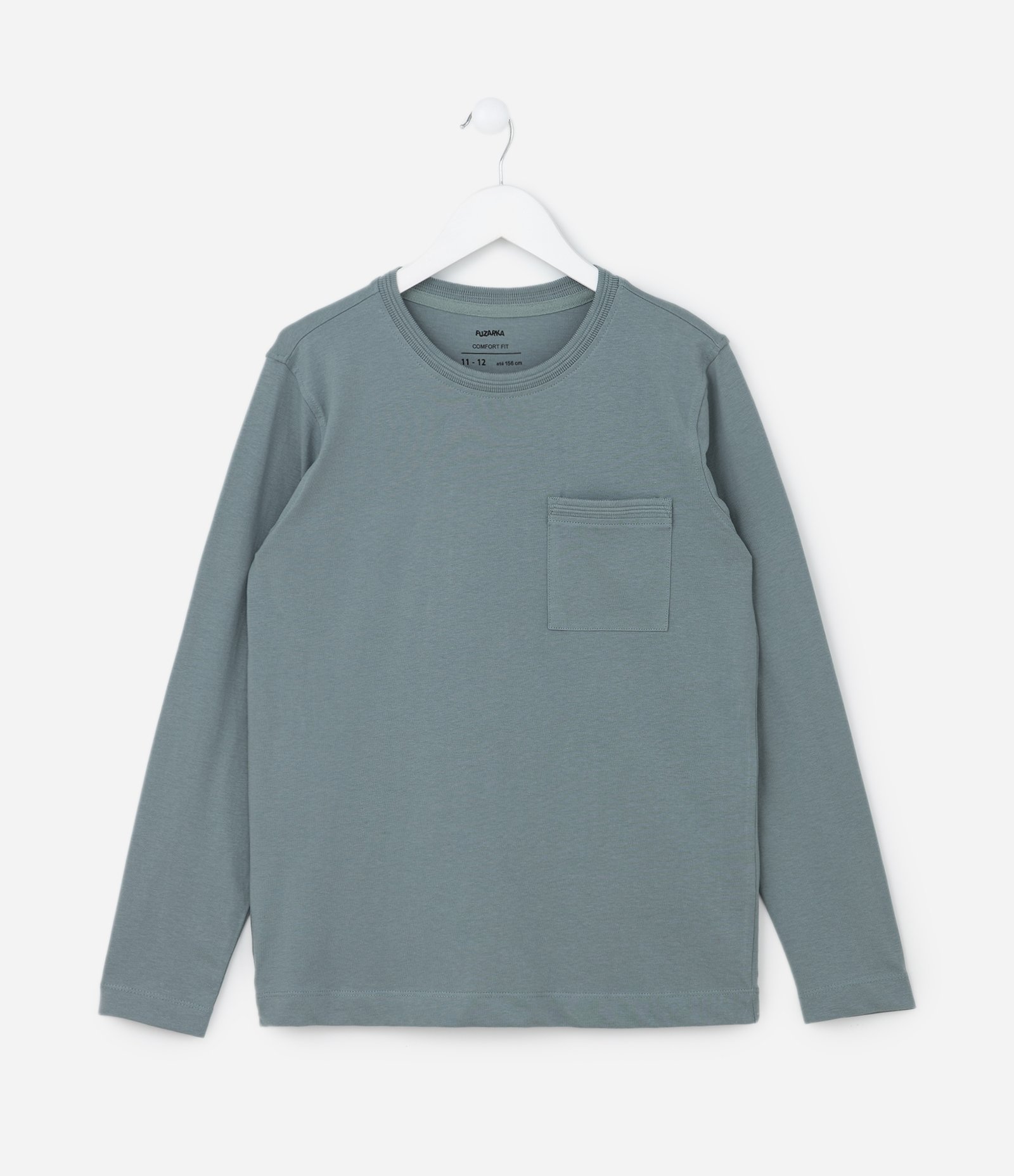 Camiseta Infantil Básica com Bolsinho - Tam 5 a 14 Anos Azul 1