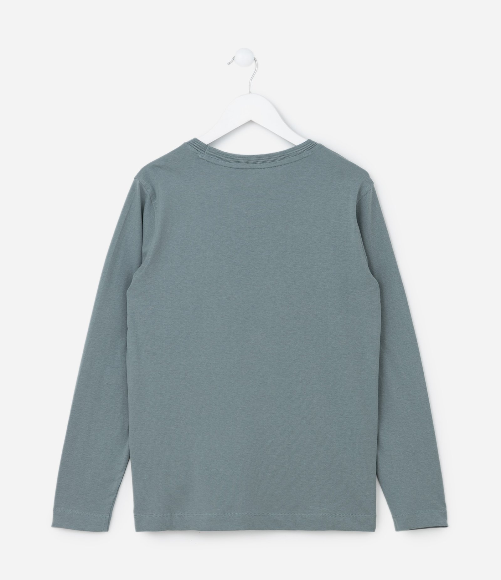 Camiseta Infantil Básica com Bolsinho - Tam 5 a 14 Anos Azul 2