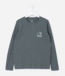 Camiseta Infantil com Estampa de Coqueiro - Tam 5 a 14 Anos