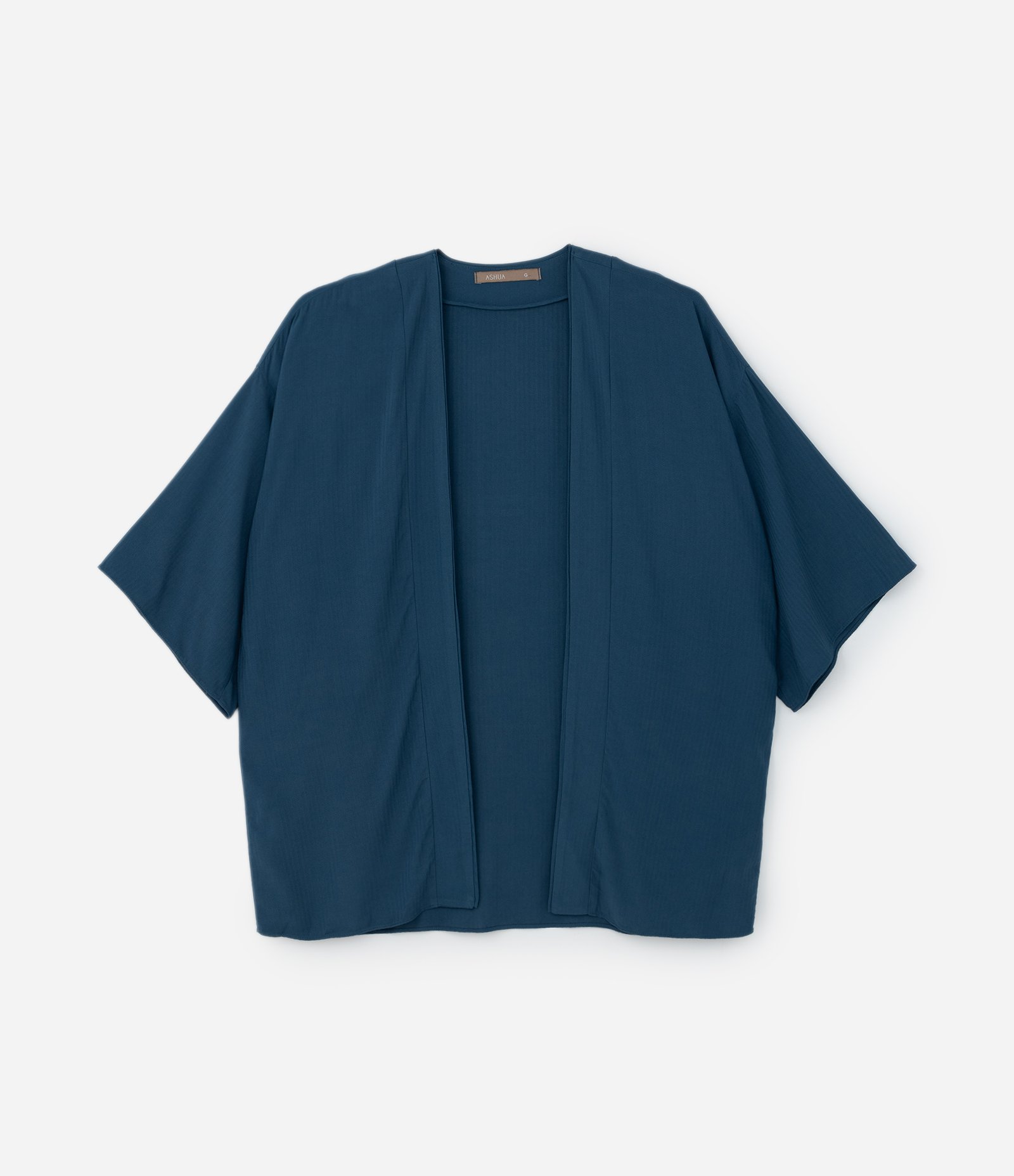 Kimono em Viscose com Abertura Total Curve & Plus Size Azul 4