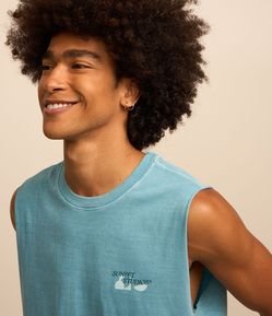 Regata Comfort em Algodão com Estampa Lettering