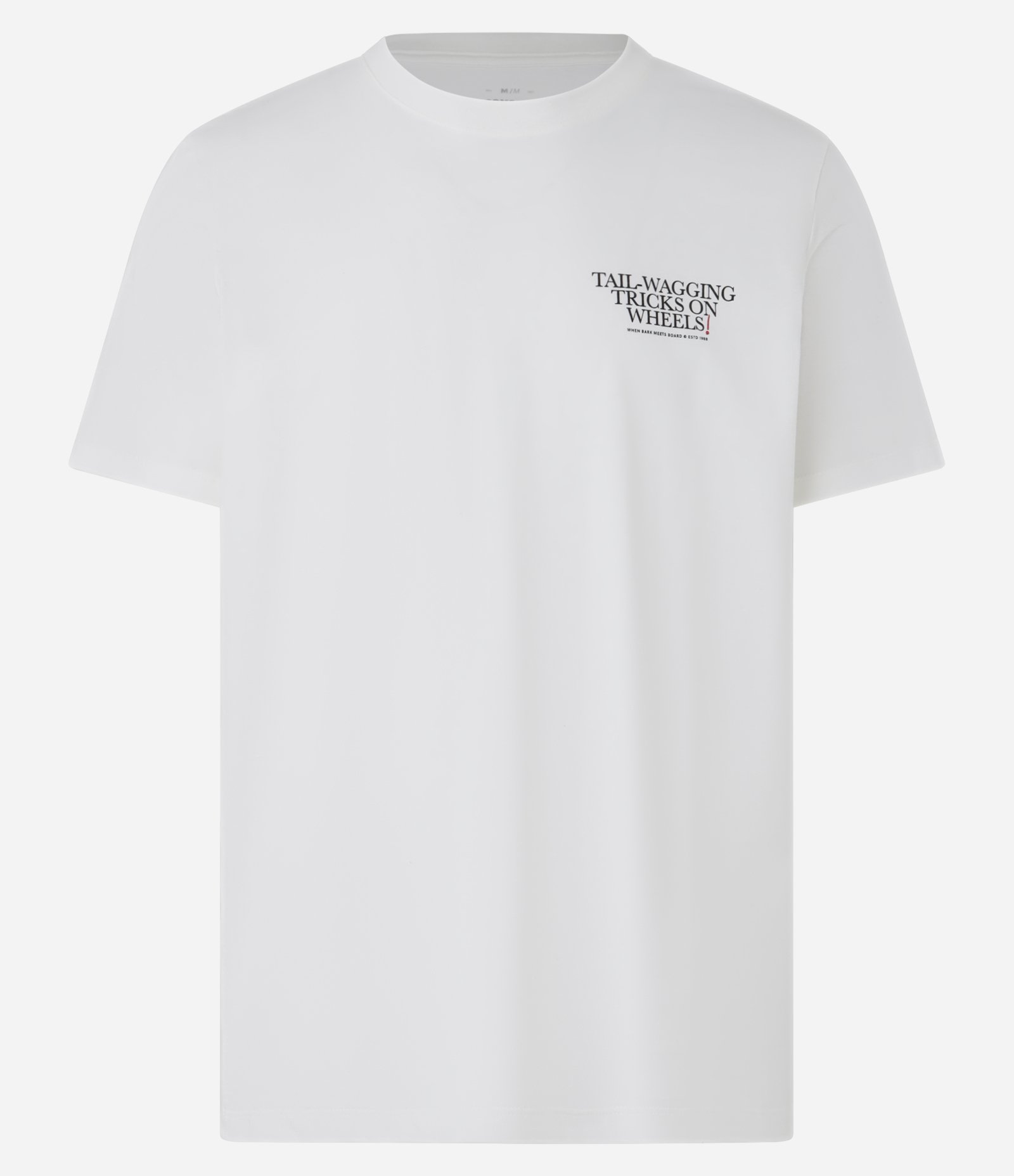 Camiseta Relaxed em Algodão Estampa Lettering e Cachorro Skatista Branco 5