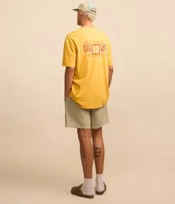 Camiseta Relaxed em Algodão com Estampa Keep it Clean