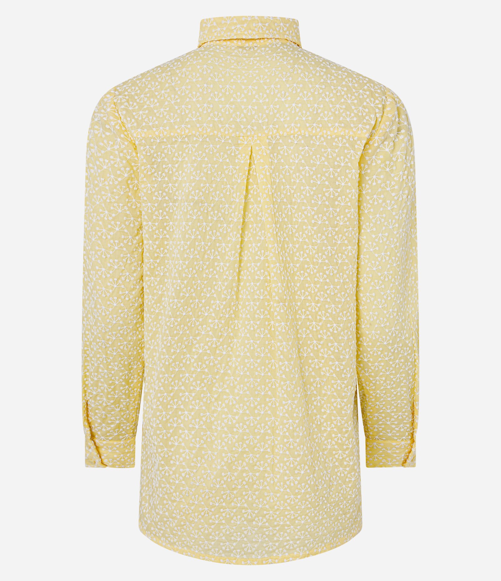 Camisa Alongada em Laise com Bordado de Florzinhas Amarelo 3