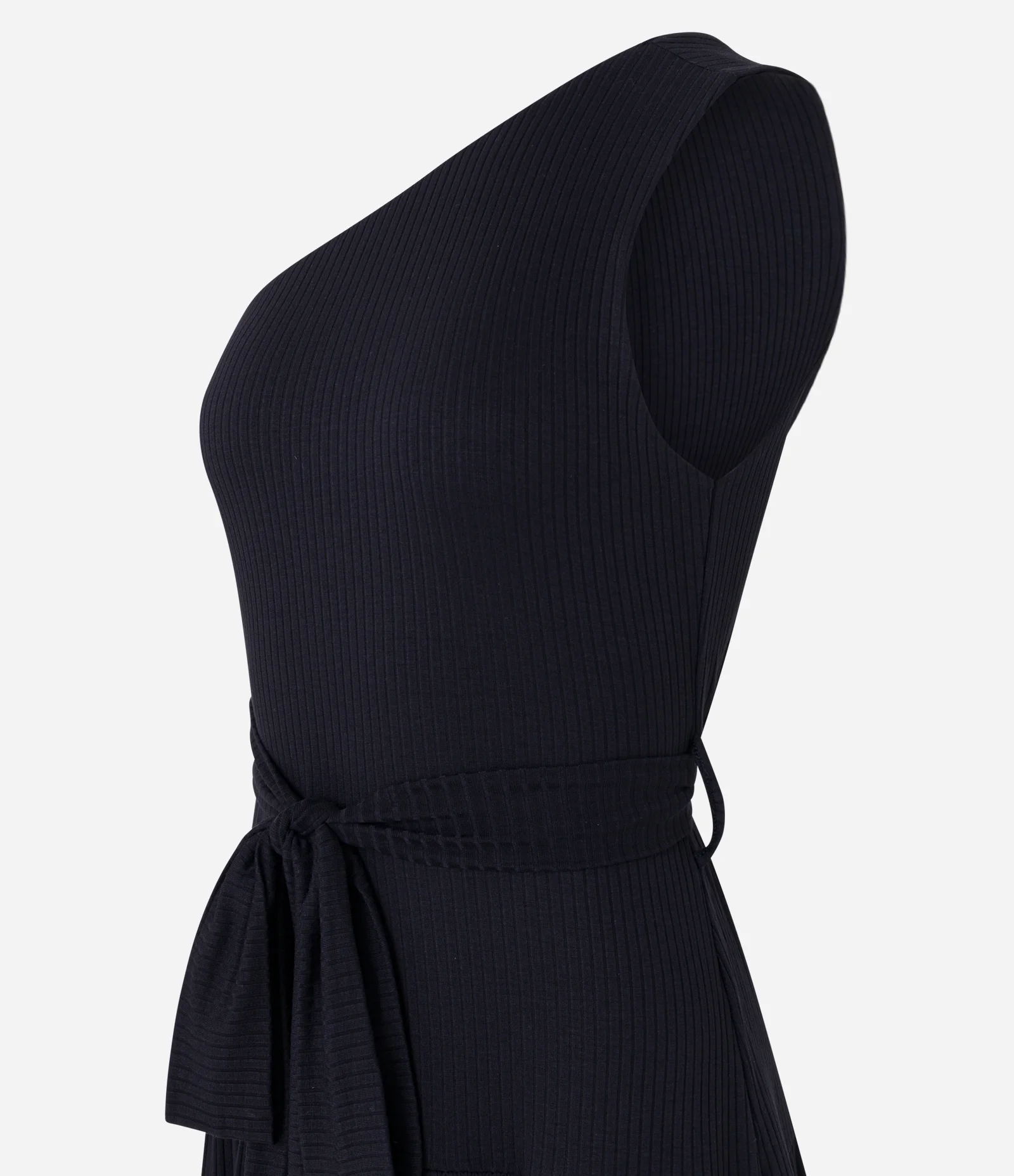 Vestido Evasê New Midi em Viscose com Efeito Godê Preto 6