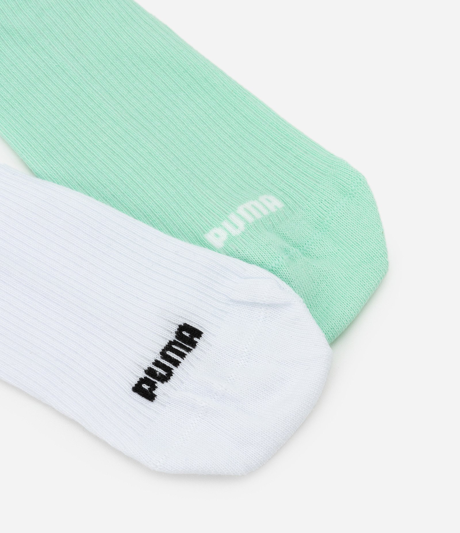 Kit 02 Meias Cano Baixo Puma Verde/Branca 4