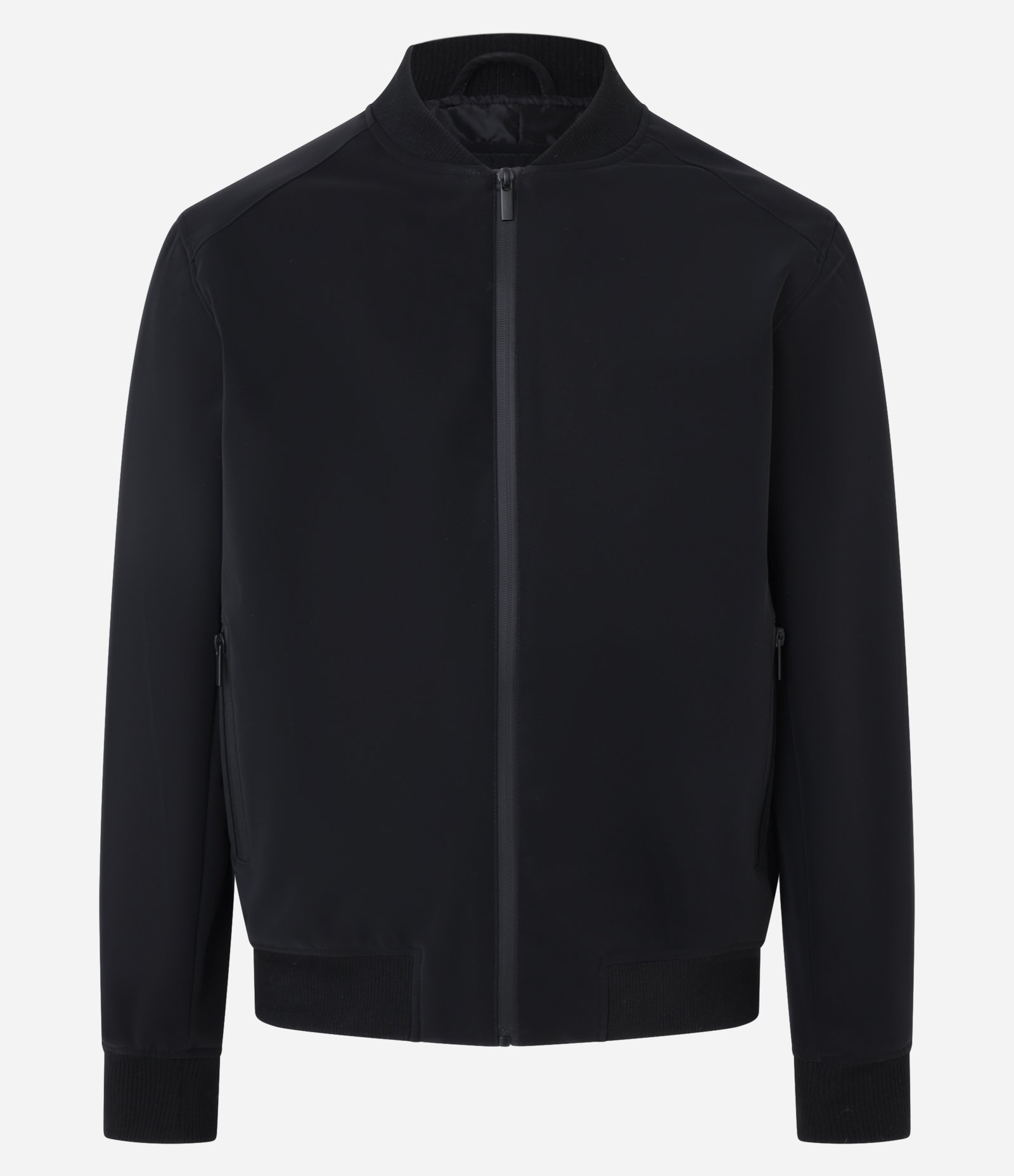 Jaqueta Bomber com Bolso Interno e Textura Emborrachada Preto 5