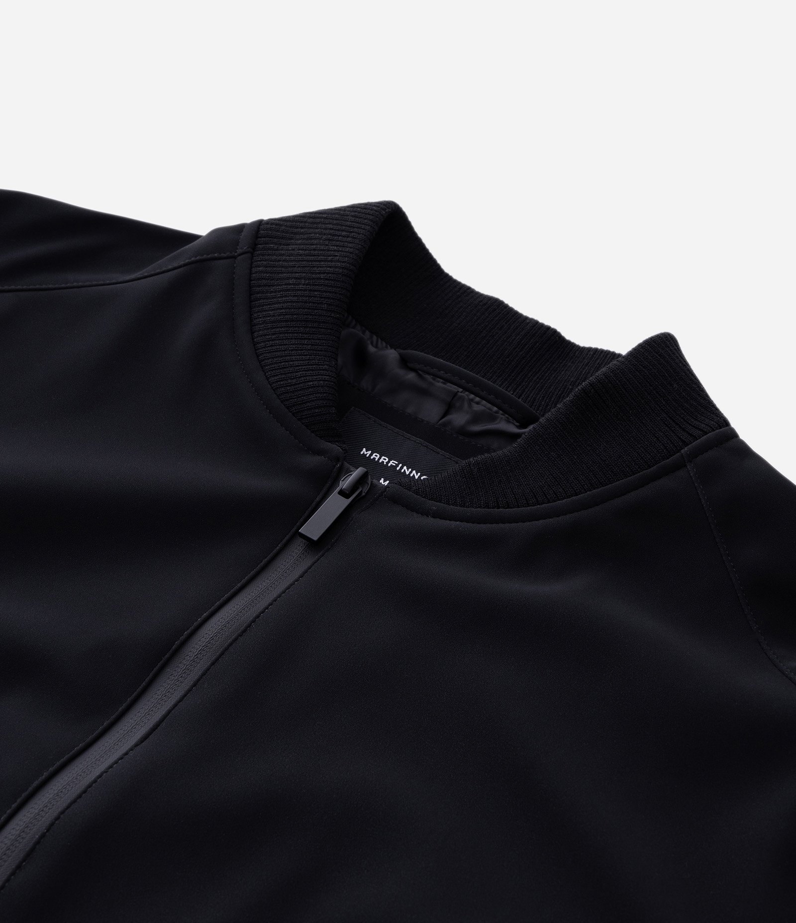 Jaqueta Bomber com Bolso Interno e Textura Emborrachada Preto 10