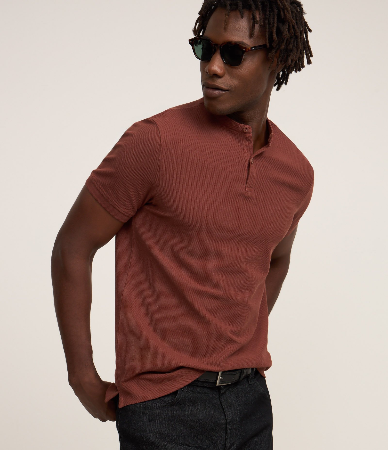 Camisa Polo Slim em Piquet Texturizado 1