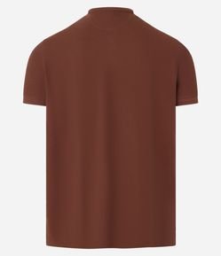 Camisa Polo Slim em Piquet Texturizado