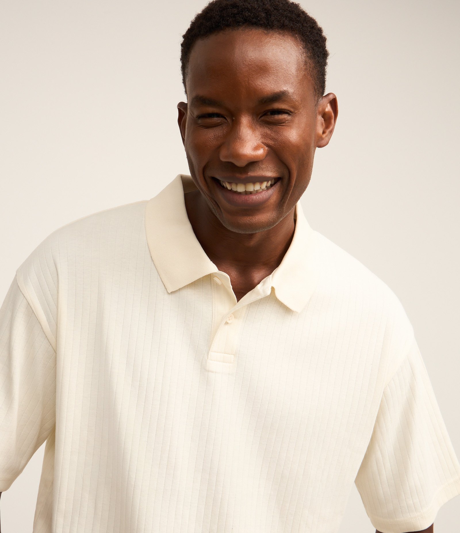 Camisa Polo com Textura Canelada Vertical 4