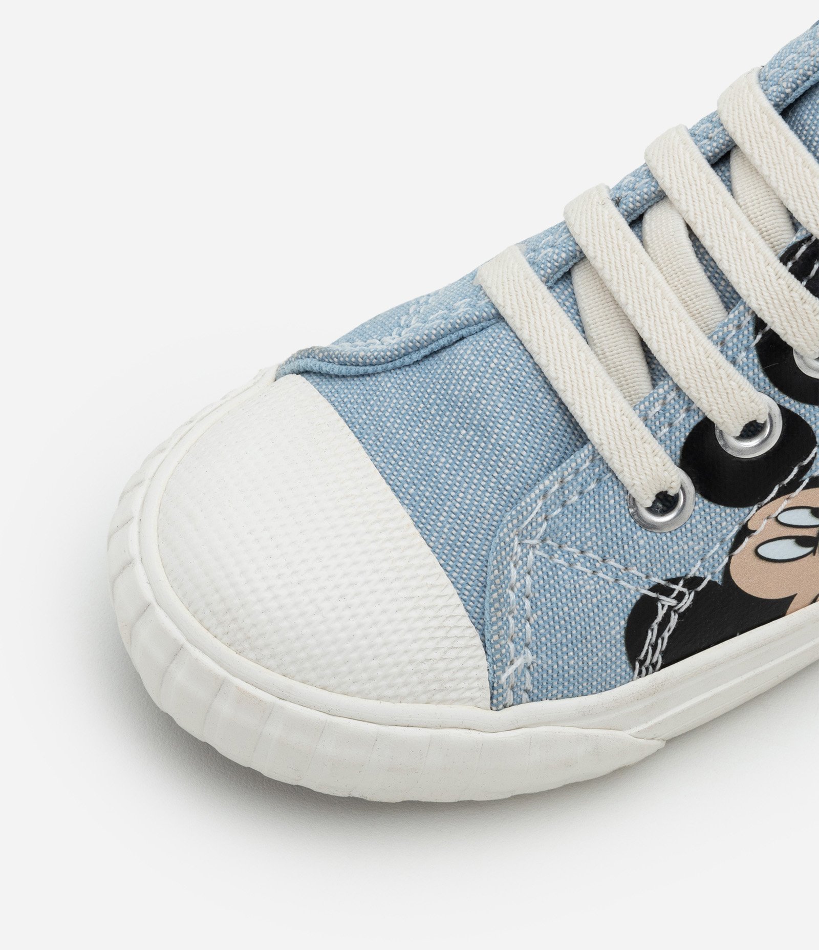 Tênis Abotinado Infantil em Jeans com Estampa Mickey - Tam 20 ao 27 Azul 4