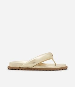 Sandália Rasteira Mule Puffer em PU com Palminha Anatômica