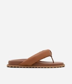 Sandália Rasteira Mule Puffer em PU com Palminha Anatômica