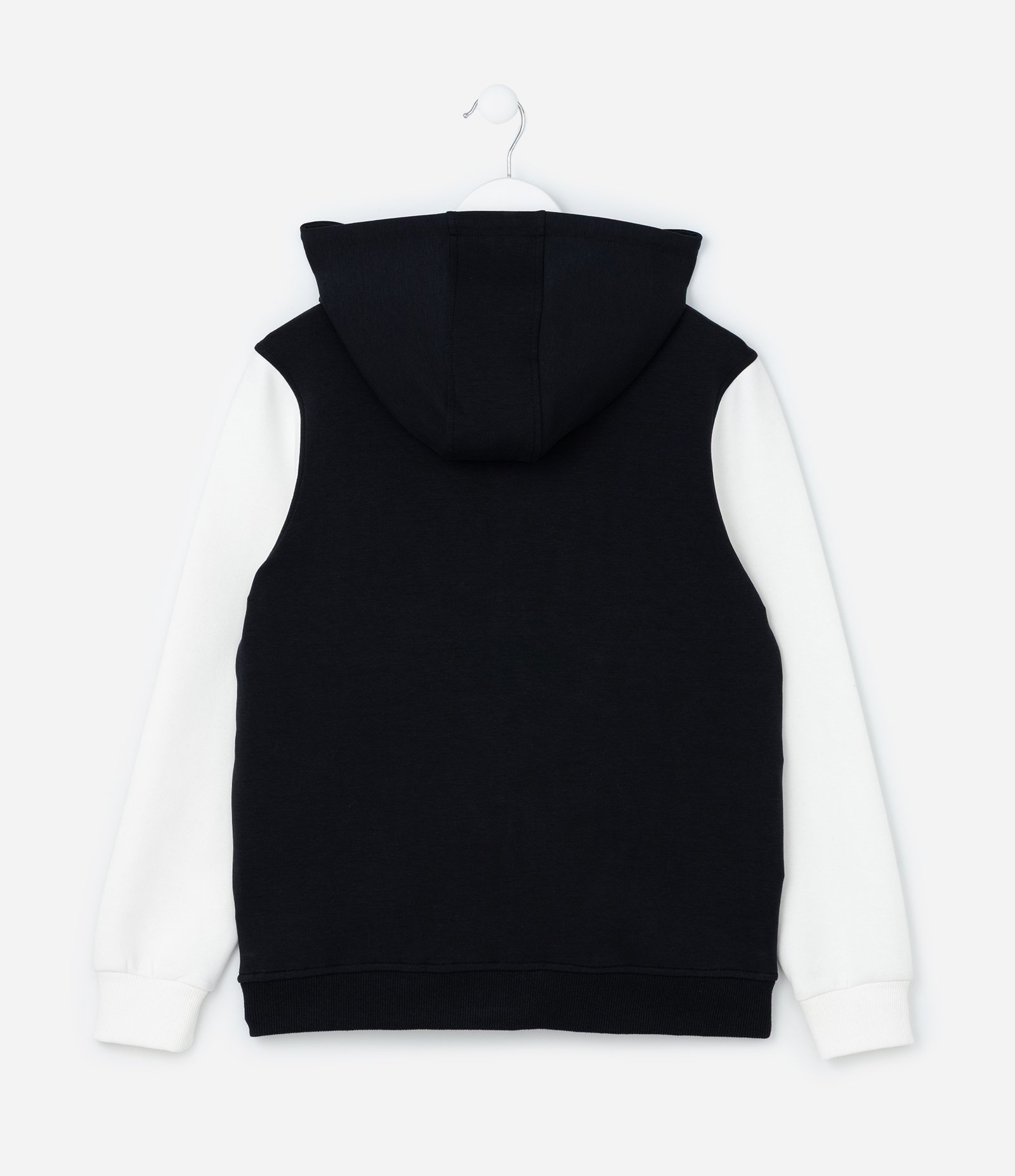 Casaco Infantil com Blocos de Cor e Estampa Playstation - Tam 5 a 14 Anos Preto/Azul/Branco 3