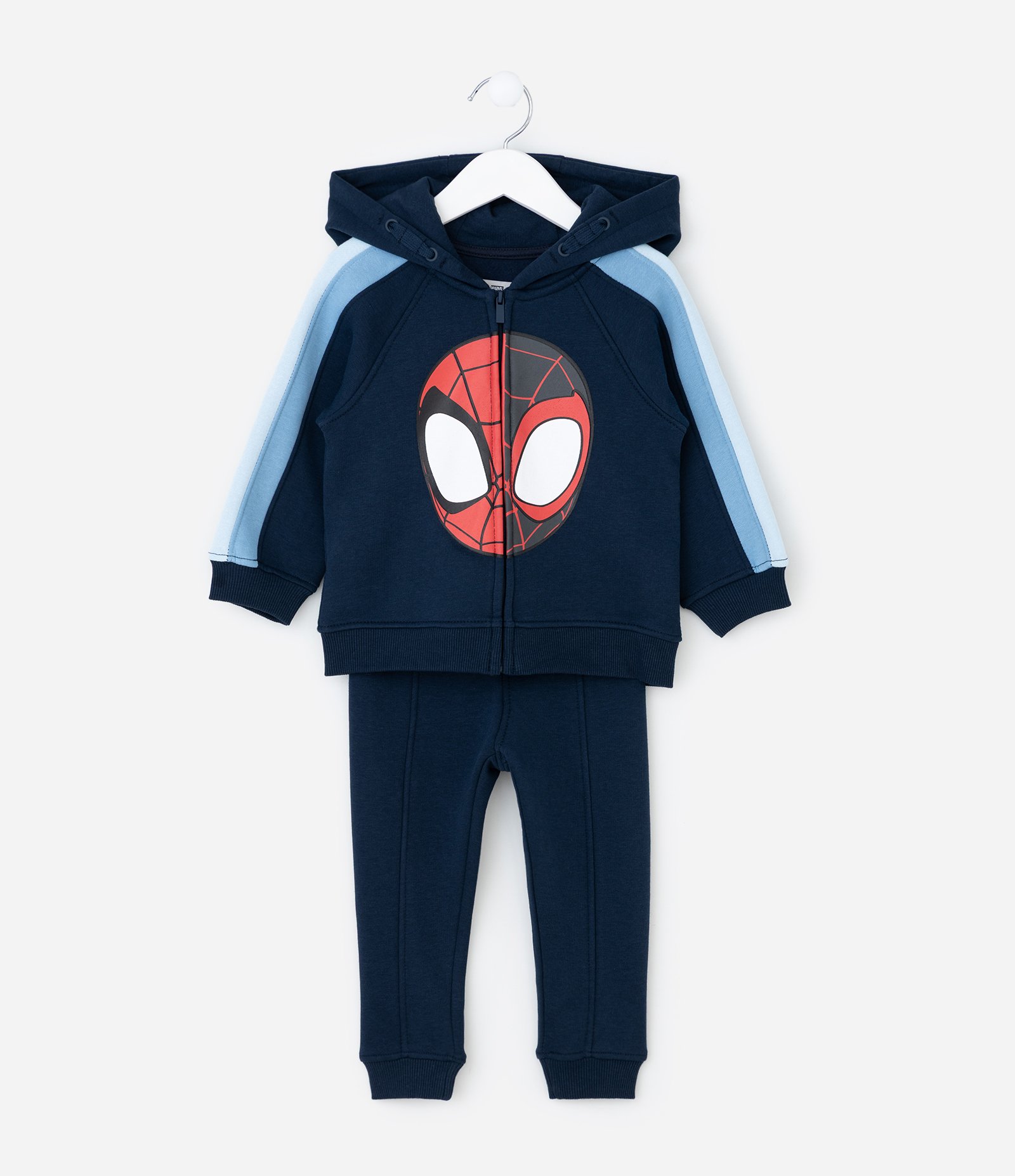 Conjunto Infantil em Moletom com Estampa Spidey - Tam 2 a 6 Anos Azul Escuro 1