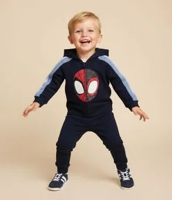 Conjunto Infantil em Moletom com Estampa Spidey - Tam 2 a 6 Anos