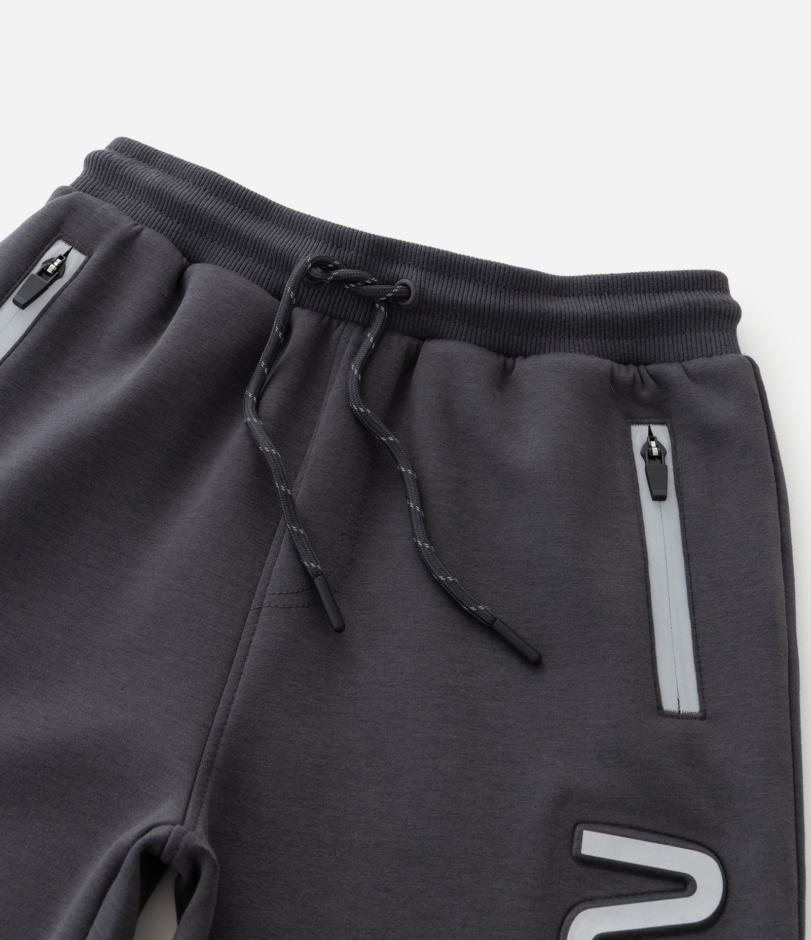 Calça Jogger Infantil com Estampa Refletiva NASA - Tam 5 a 14 Anos Cinza 5