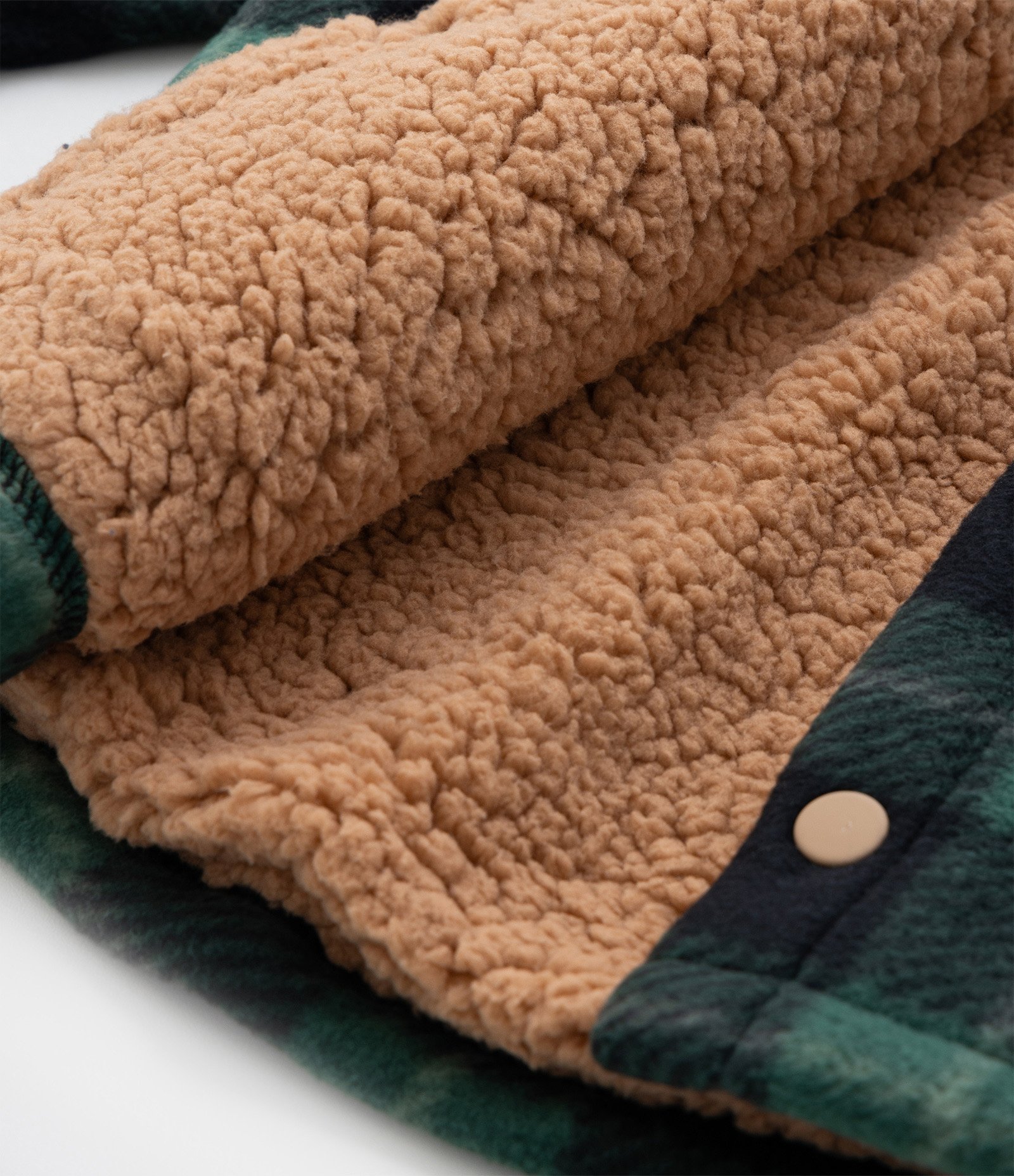 Camisa Infantil Xadrez com Forro em Sherpa - Tam 1 a 6 Anos Verde 6