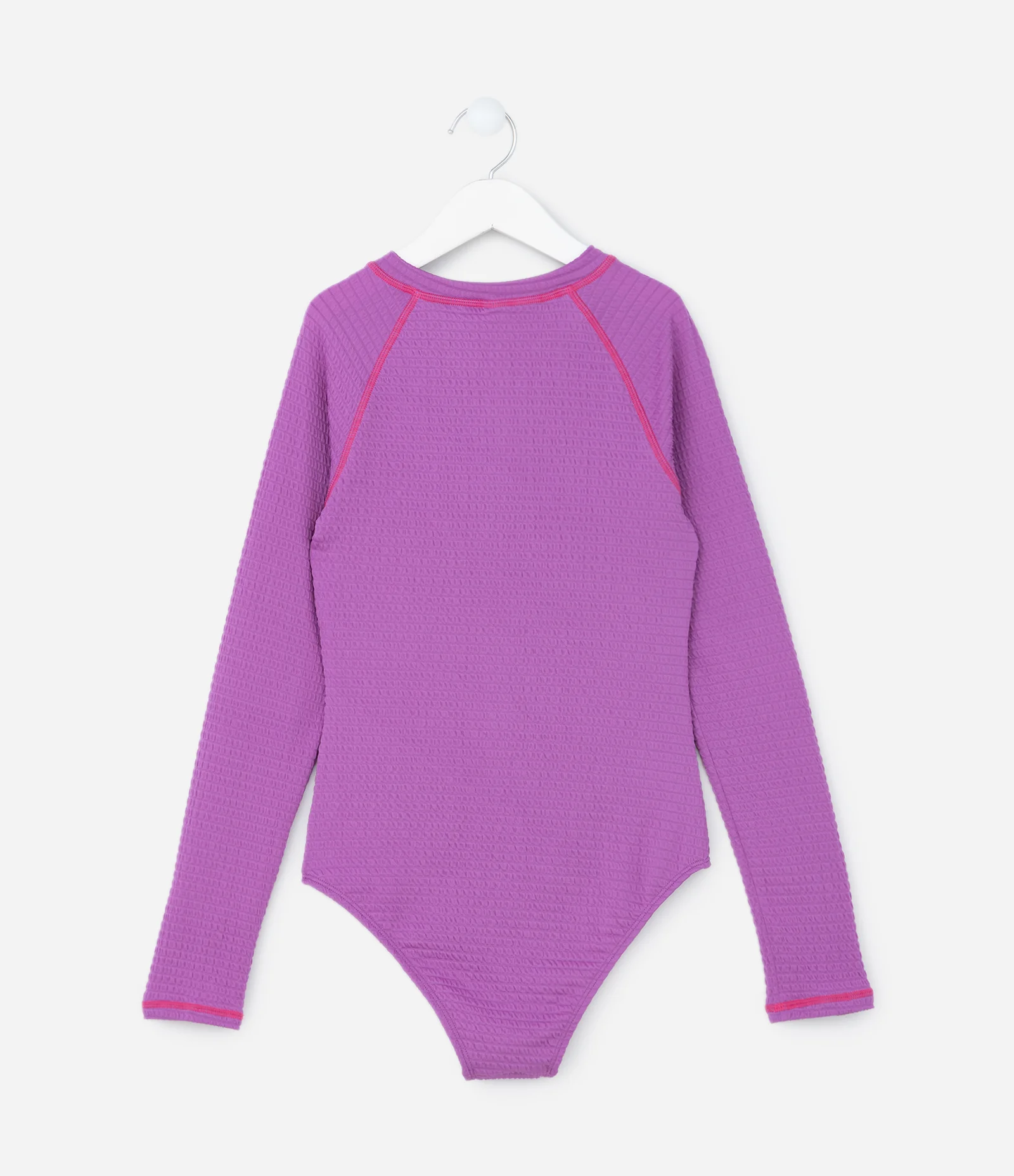 Maiô Infantil com Zíper e Proteção UV - Tam 4 a 14 Anos Roxo 2