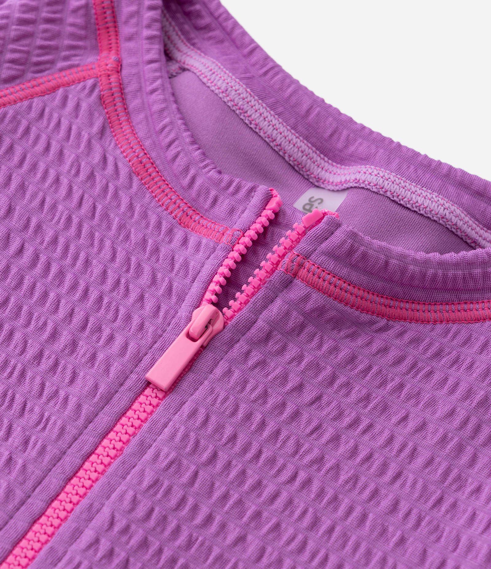 Maiô Infantil com Zíper e Proteção UV - Tam 4 a 14 Anos Roxo 4