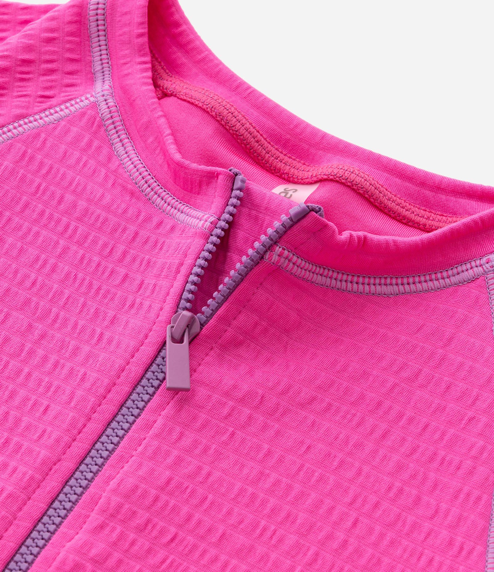 Maiô Infantil com Zíper e Proteção UV - Tam 4 a 14 Anos Rosa 4