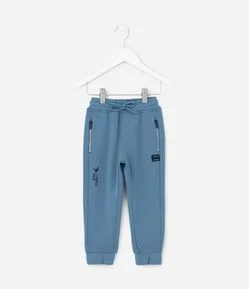 Calça Infantil com Bolsos e Zíper - Tam 1 a 6 Anos