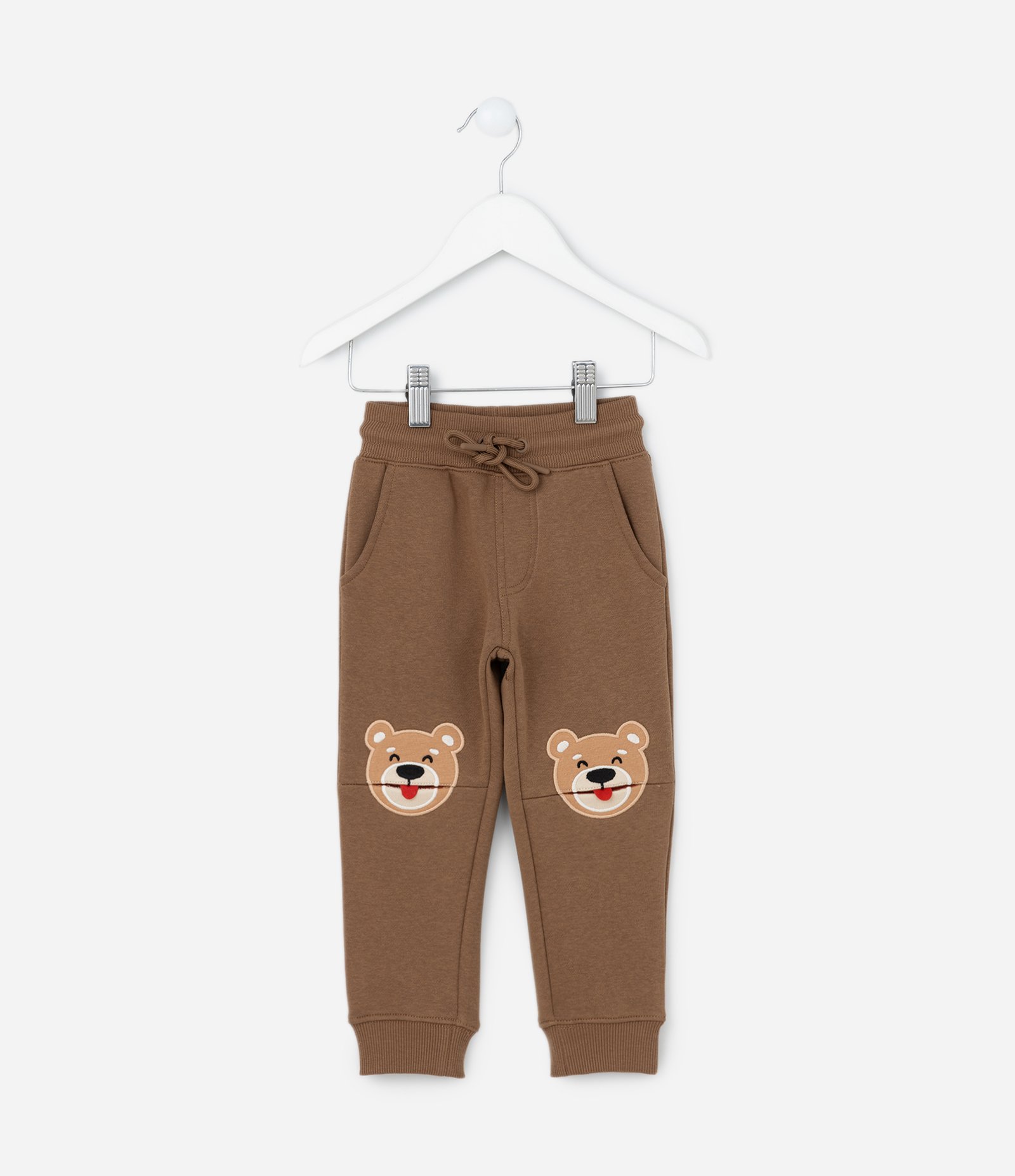 Calça Infantil com Estampa Interativa Ursinho - Tam 1 a 6 Anos Marrom 9