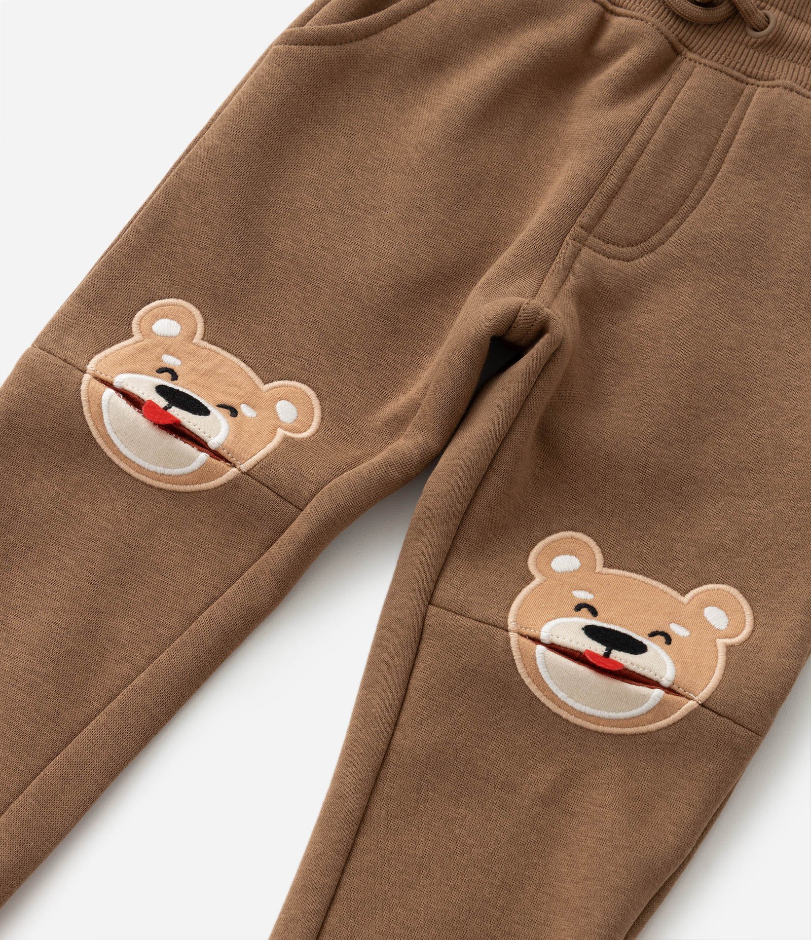 Calça Infantil com Estampa Interativa Ursinho - Tam 1 a 6 Anos Marrom 5