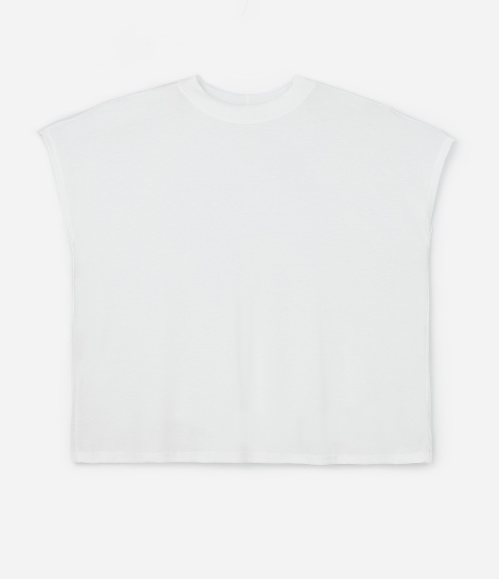 Blusa Básica em Ribana e sem Cava Curve & Plus Size Off White 4