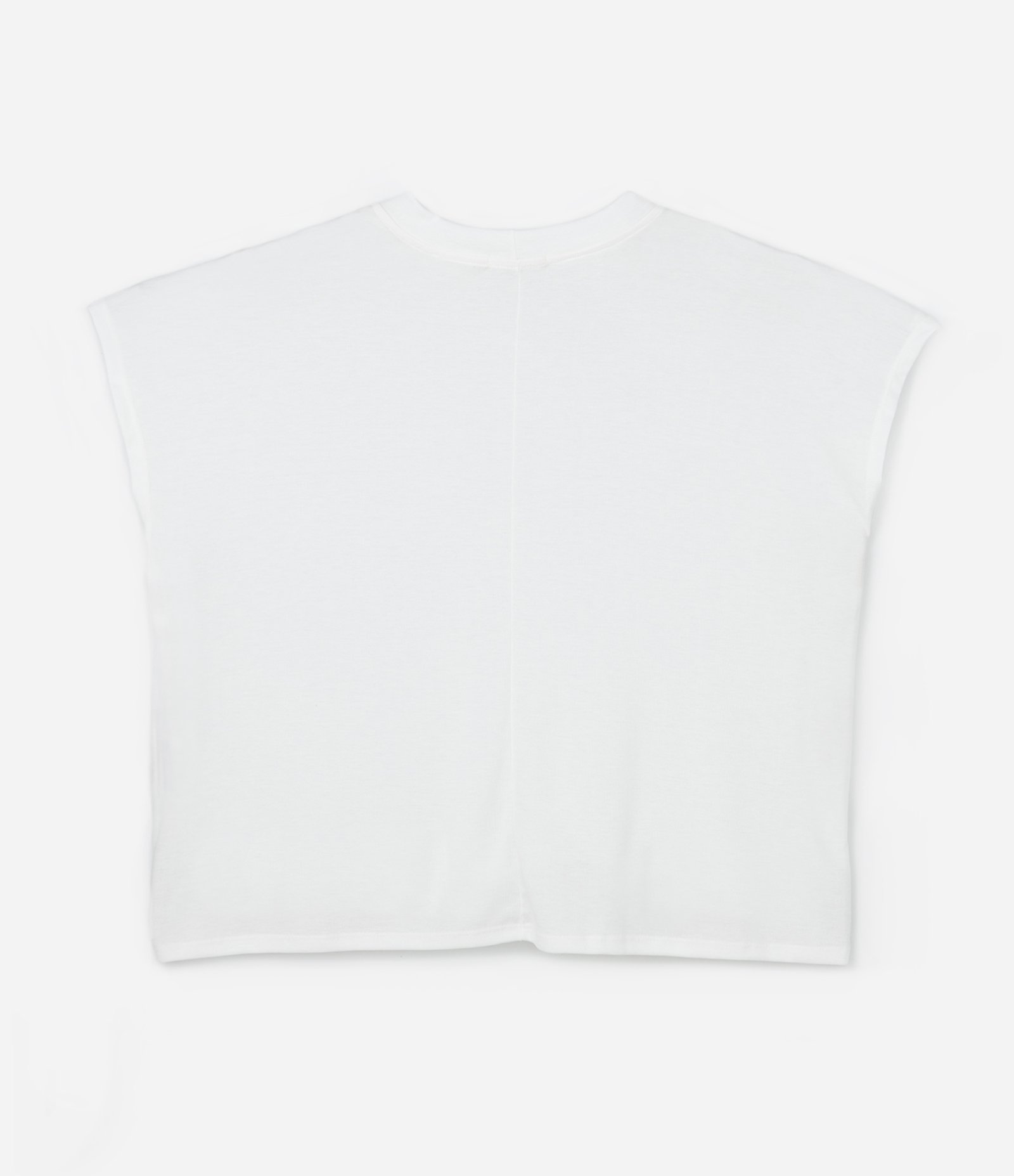 Blusa Básica em Ribana e sem Cava Curve & Plus Size Off White 5