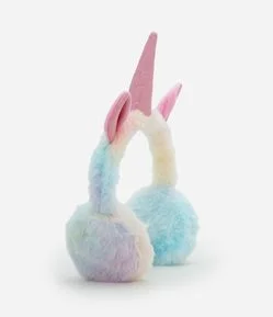 Protetor de Orelhas com Bordado de Unicórnio - Tam Único