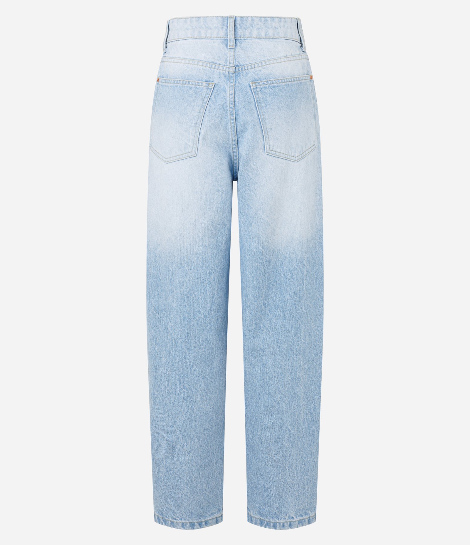 Calça Balloon em Jeans com Recorte Lateral Azul 7
