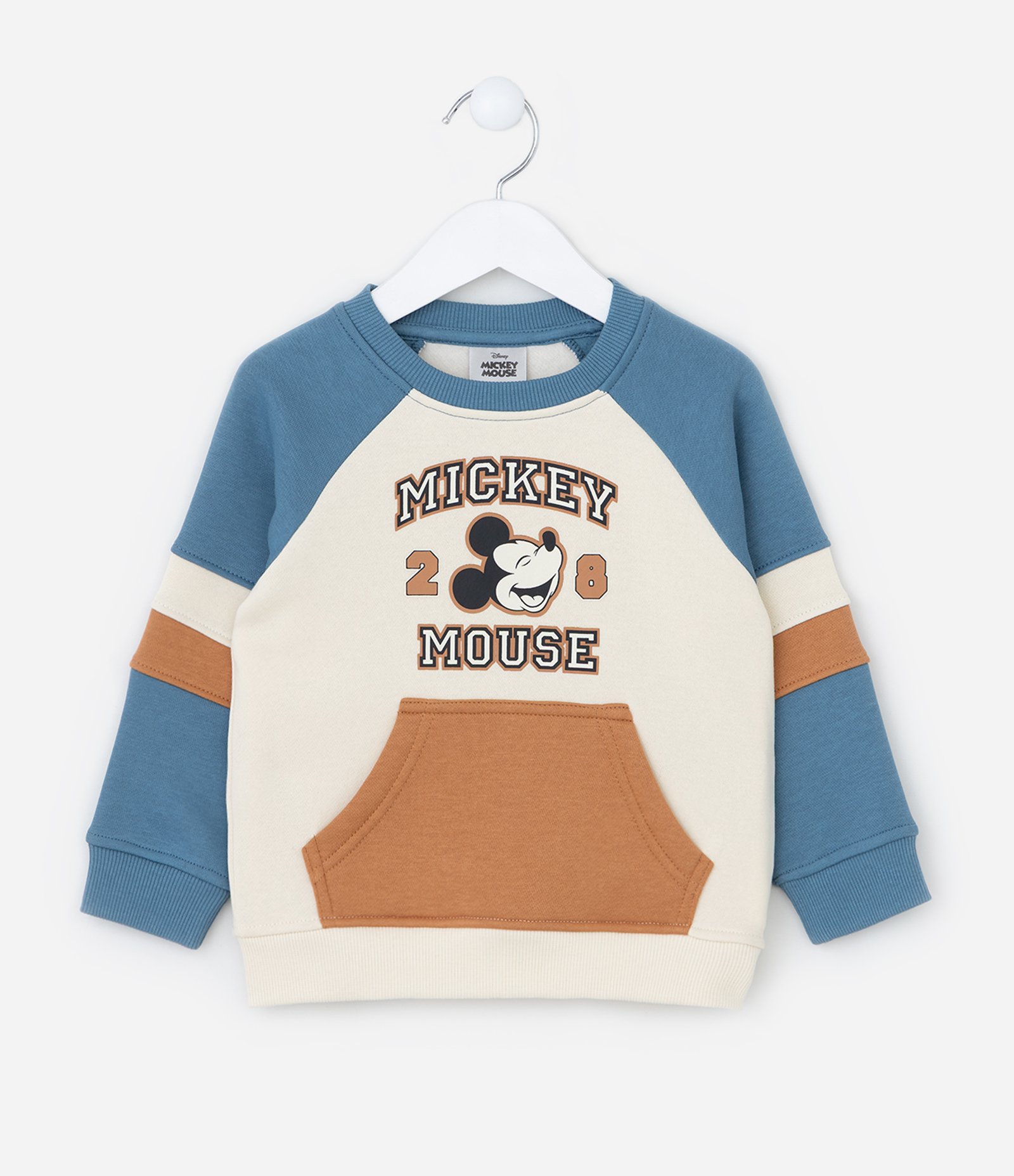 Conjunto Infantil com Recortes e Estampa Mickey - Tam 1 a 6 Anos Azul 2